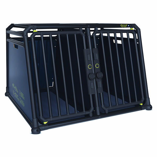 ProBlack EcoSilver 22 twin dog crate size M L 4petsproducts